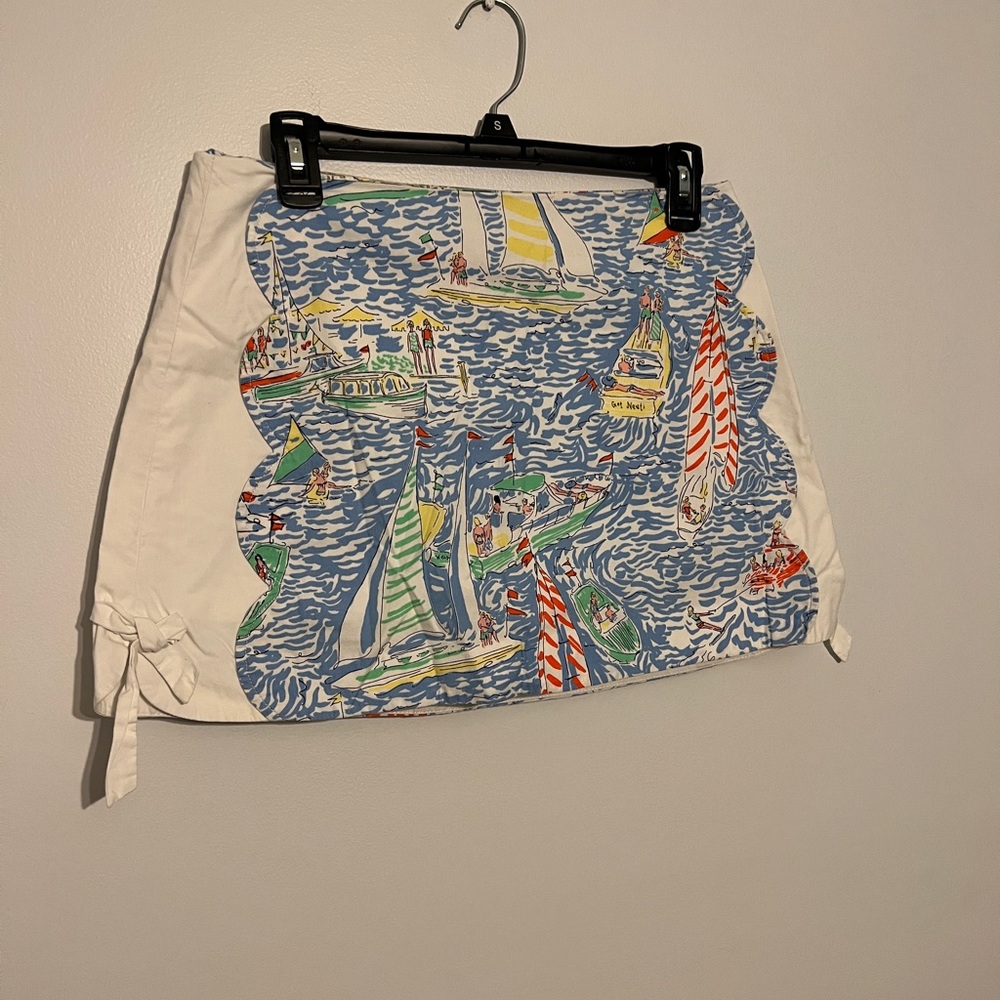 Lilly Pulitzer Get Nauti Maritime Skort Size 6